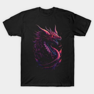 Red Chinese Dragon Fantasy Beast T-Shirt